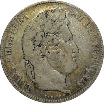 1837 France Louis Philippe 5 Francs | KJC Bullion