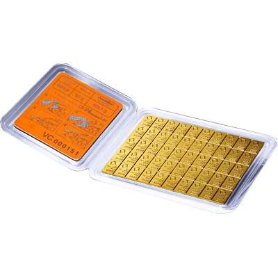 50 g (50x 1g) Valcambi CombiBar Gold Bullion Bar
