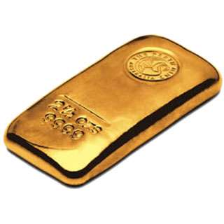 2.5 oz Perth Mint Gold Bullion Cast Bar