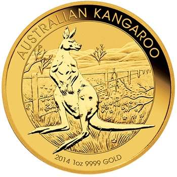 1 oz 2014  Australian Kangaroo Gold Bullion Coin