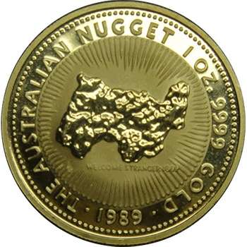 1 oz 1989 Australian Nugget Gold Bullion Coin