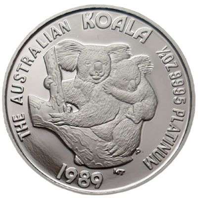 1/2 oz 1989 Australian Koala Platinum Bullion Coin - Proof Strike