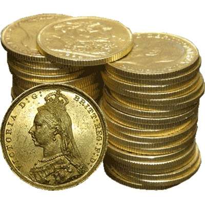 1887-1893 Queen Victoria Jubilee Head Gold Bullion Sovereigns