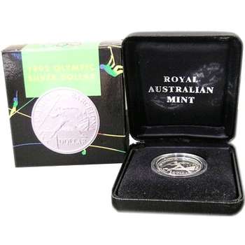 1992 XXV Barcelona Olympic Games One Dollar Silver Coin