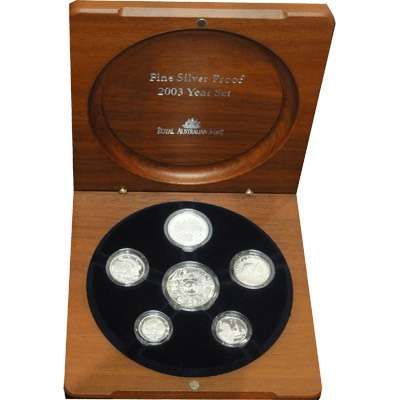 2003 RAM Fine Silver Proof Six Coin Set