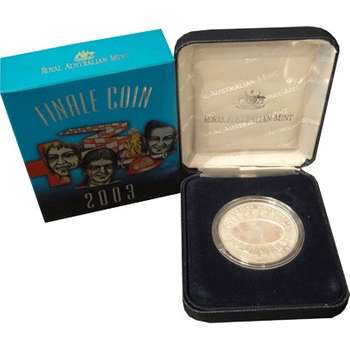 2003 Australia's Volunteers Hologram Finale Five Dollars Silver Proof Coin