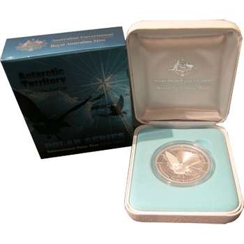 2008 Australia Antarctic Territory Polar Series Skua in Flight Five Dollars Coin Proof