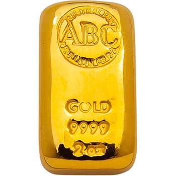 2 oz ABC Gold Bullion Cast Bar
