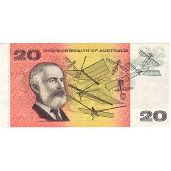 1972 Australia R. 404 Twenty Dollars Phillips/Wheeler Australian Decimal Banknote