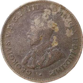 1912 Australia King George V Threepence Silver Coin