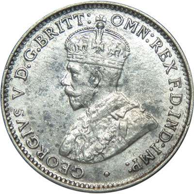 1927 Australia King George V Threepence Silver Coin