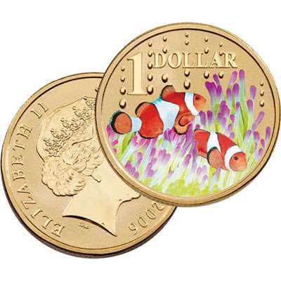 2006 Australia Ocean Series Clown Fish One Dollar Uncirculated