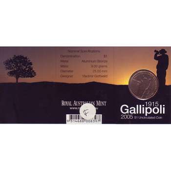 1915-2005 S Australia Gallipoli One Dollar Coin