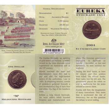 2004 M Australia Eureka Stockade One Dollar Uncirculated