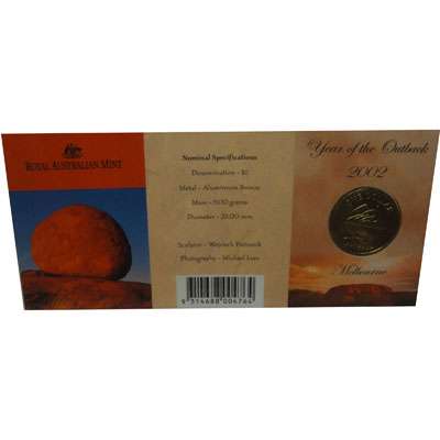 2002 M Australia Year of the Outback One Dollar Coin