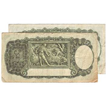 1938-1953 Australia One Pound King George VI Australian Predecimal Banknote