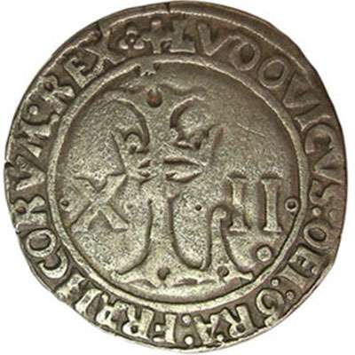 1498-1514 France Louis XII Dizain Ludovicus Silver Coin