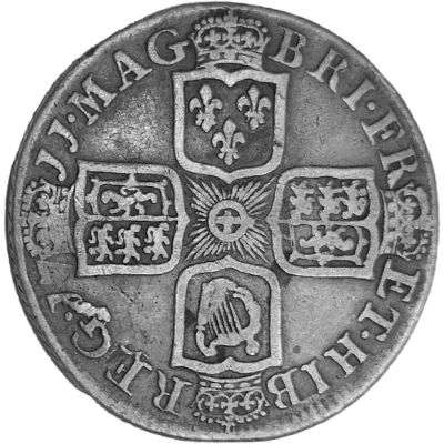 1711 Great Britain Anne Shilling Silver Coin