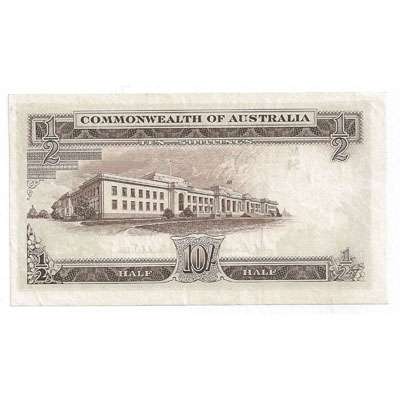 1954 Australia R. 16 Ten Shillings Queen Elizabeth II Coombs/ Wilson Australian Predecimal Banknote