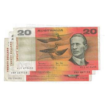 Australia Twenty Dollars Australian Decimal Banknote