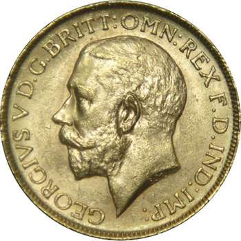 1914 P Australia King George V St George Sovereign Gold Coin