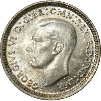 1944 S Australia King George VI Threepence Silver Coin | KJC Bullion
