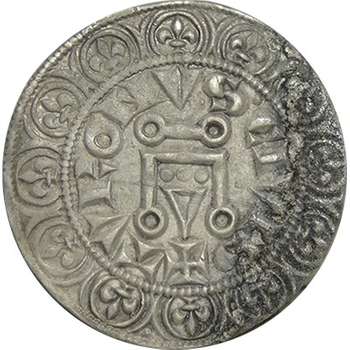 1270 -1285 France Philip III Gros Tournois Silver Coin