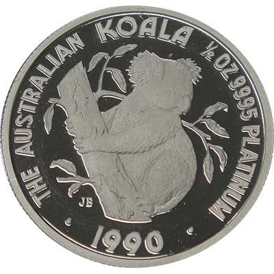 1/2 oz 1990 Australian Koala Platinum Bullion Coin
