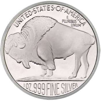 1 oz SilverTowne Buffalo Silver Bullion Rounds