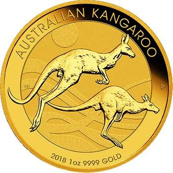1 oz 2018  Australian Kangaroo Gold Bullion Coin