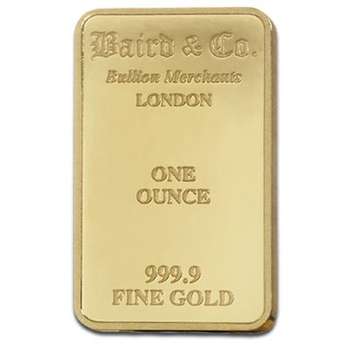 1 oz Baird & Co Gold Bullion Minted Bar (Loose)