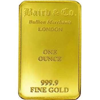 1 oz Baird & Co Gold Bullion Minted Bar (Loose)
