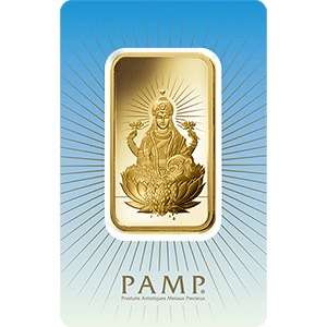 50 g PAMP Lakshmi Gold Bullion Minted Bar