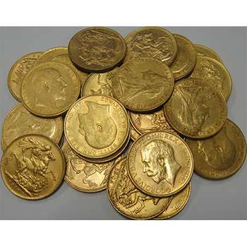1871 - 1931 Gold Bullion Sovereigns - Mixed Dates
