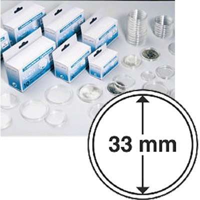 33 mm Coin Capsules - Set of 10