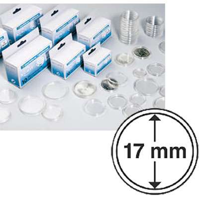 17 mm Coin Capsules - Box of 10