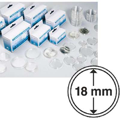 18 mm Coin Capsules - Box of 10