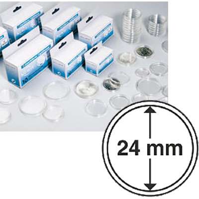24 mm Coin Capsules - Box of 10
