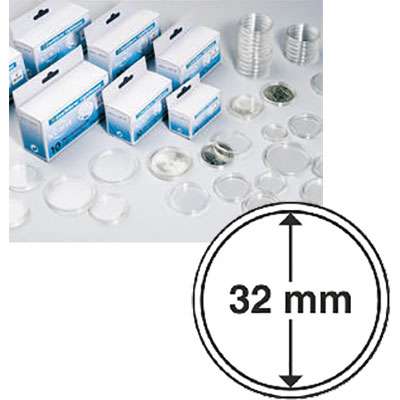 32 mm Coin Capsules - Box of 10