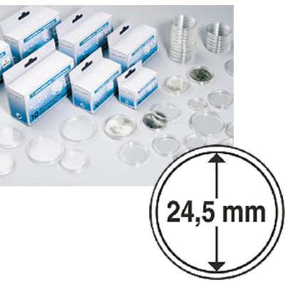 24.5 mm Coin Capsules - Box of 10