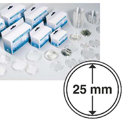 25 mm Coin Capsules - Box of 10