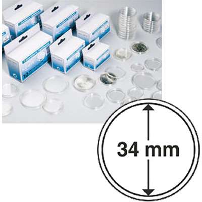 34 mm Coin Capsules - Box of 10