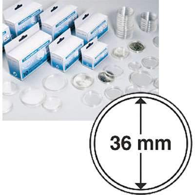 36 mm Coin Capsules - Box of 10