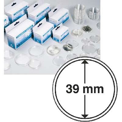 39 mm Coin Capsules - Set of 10