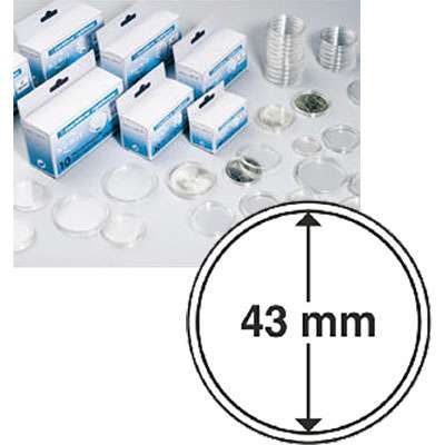 43 mm Coin Capsules - Box of 10