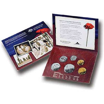 2005 60th Anniversary of the end of World War II Six Coin Mint Set