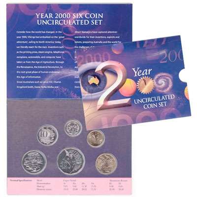 2000 Royal Australia Mint Six Coin Mint Set