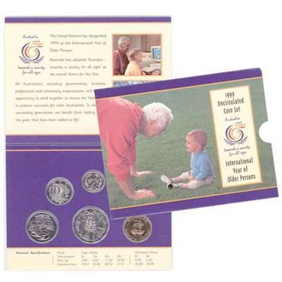 1999 International Year Older Person Six Coin Mint Set