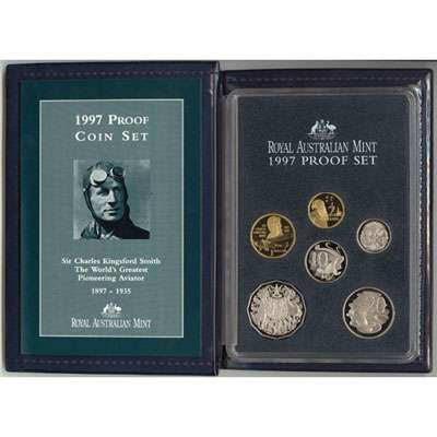 1997 Sir Charles Kingsford Smith Proof Six Coin Set