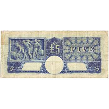 1939 Australia R. 45 Five Pounds King George VI Sheehan/McFarlane Australian Predecimal Banknote